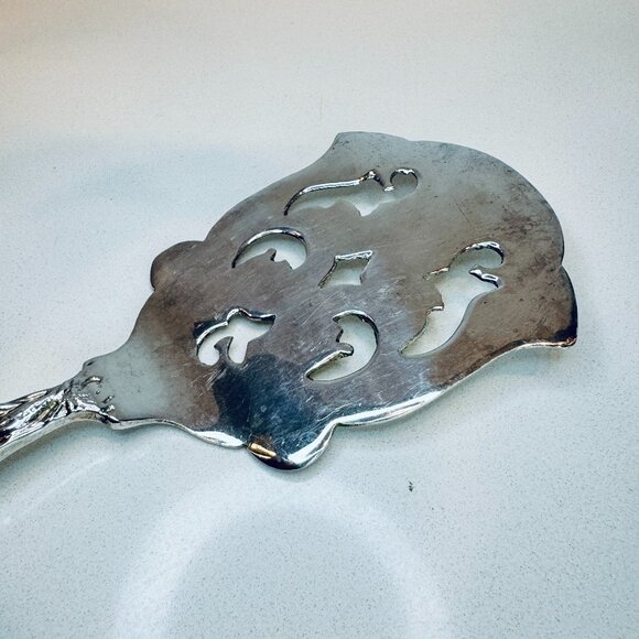 Vintage Silver Plated Dessert Spatula Server Utensil - Picture 4 of 6